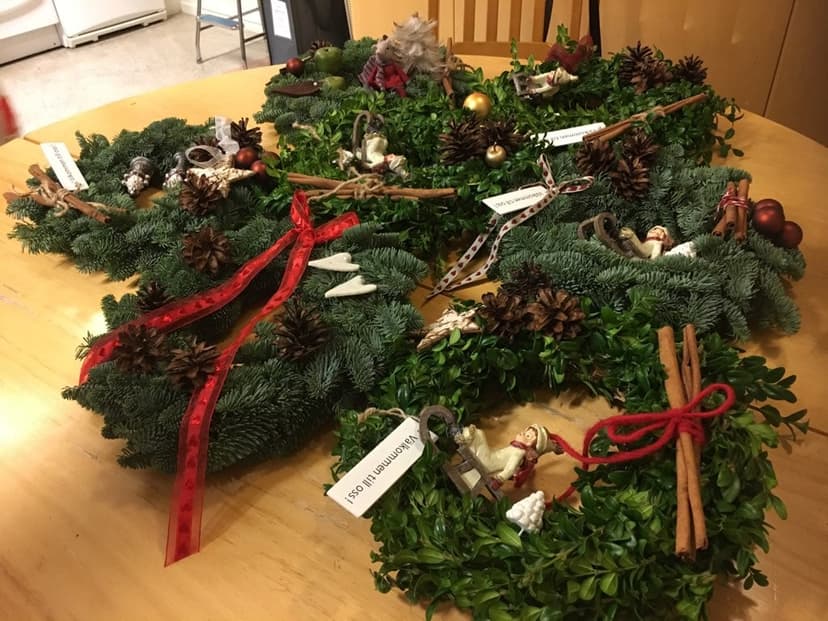 Kransbindning 25/11, 2019